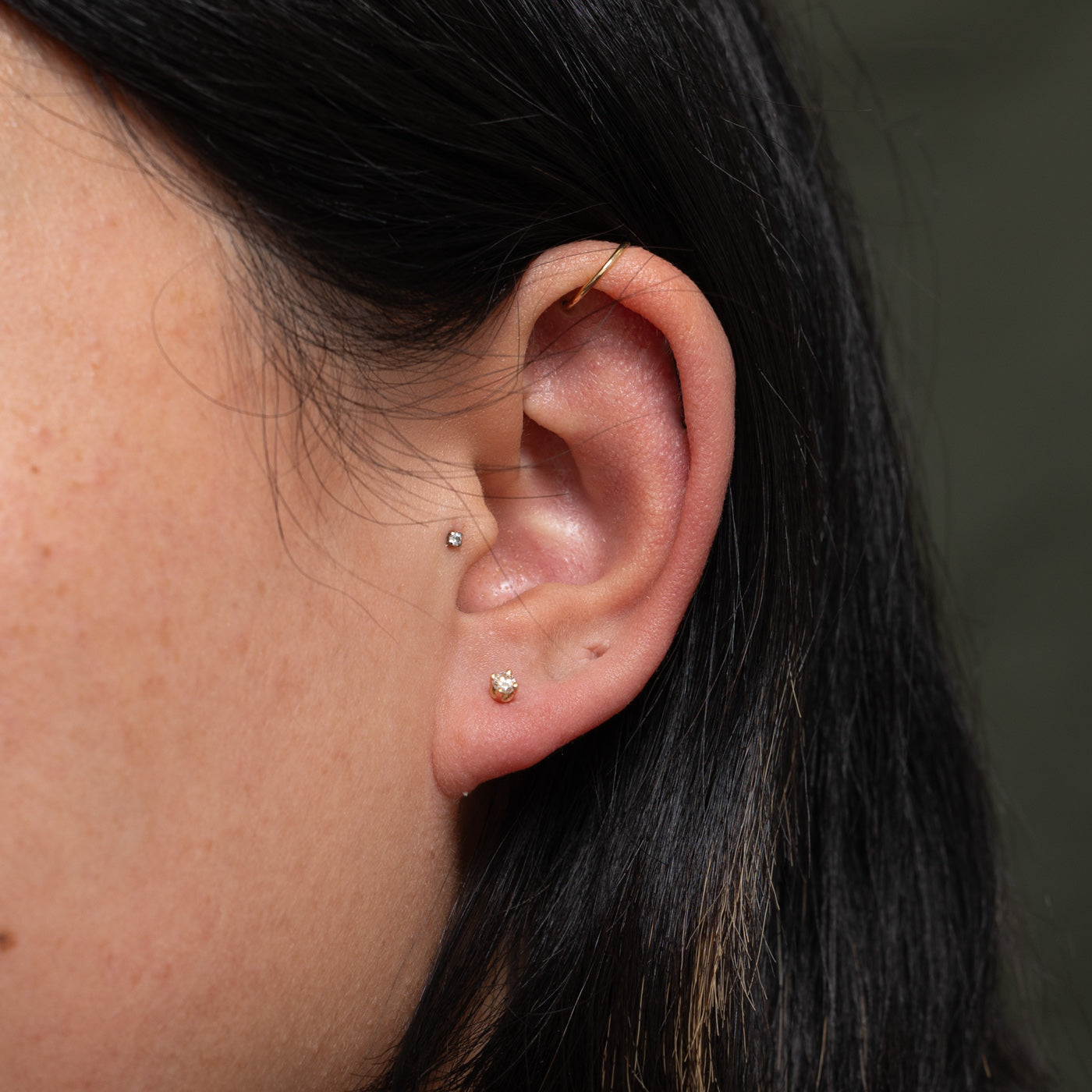 10k Diamond Petite Stud Earrings | 0.15ctw