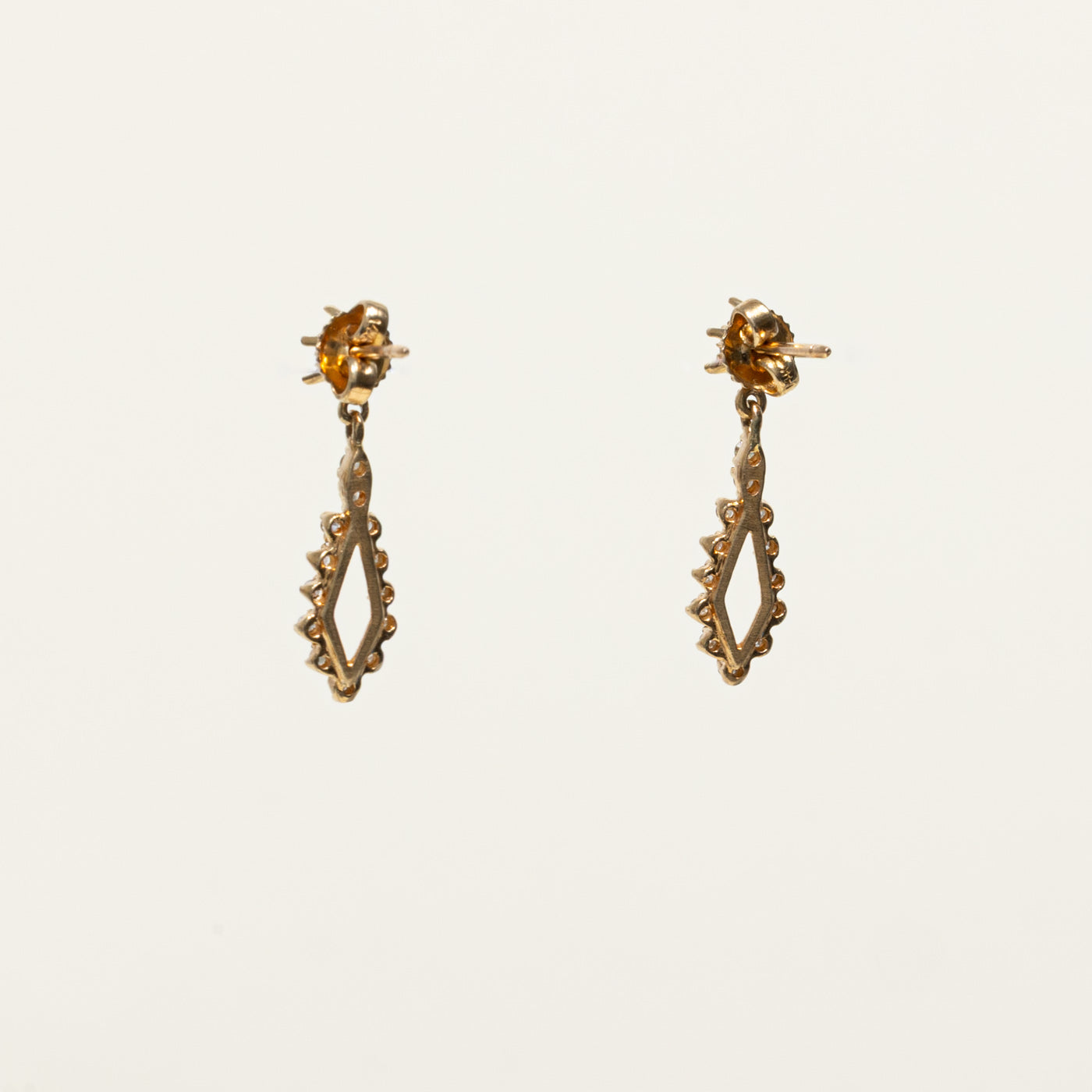 14k Diamond Marquise Drop Earrings | 0.30ctw