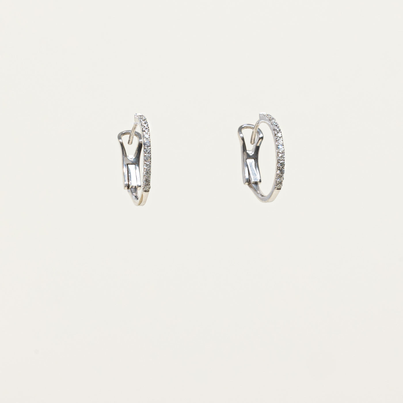 18k Diamond Huggie Earrings | 0.14ctw