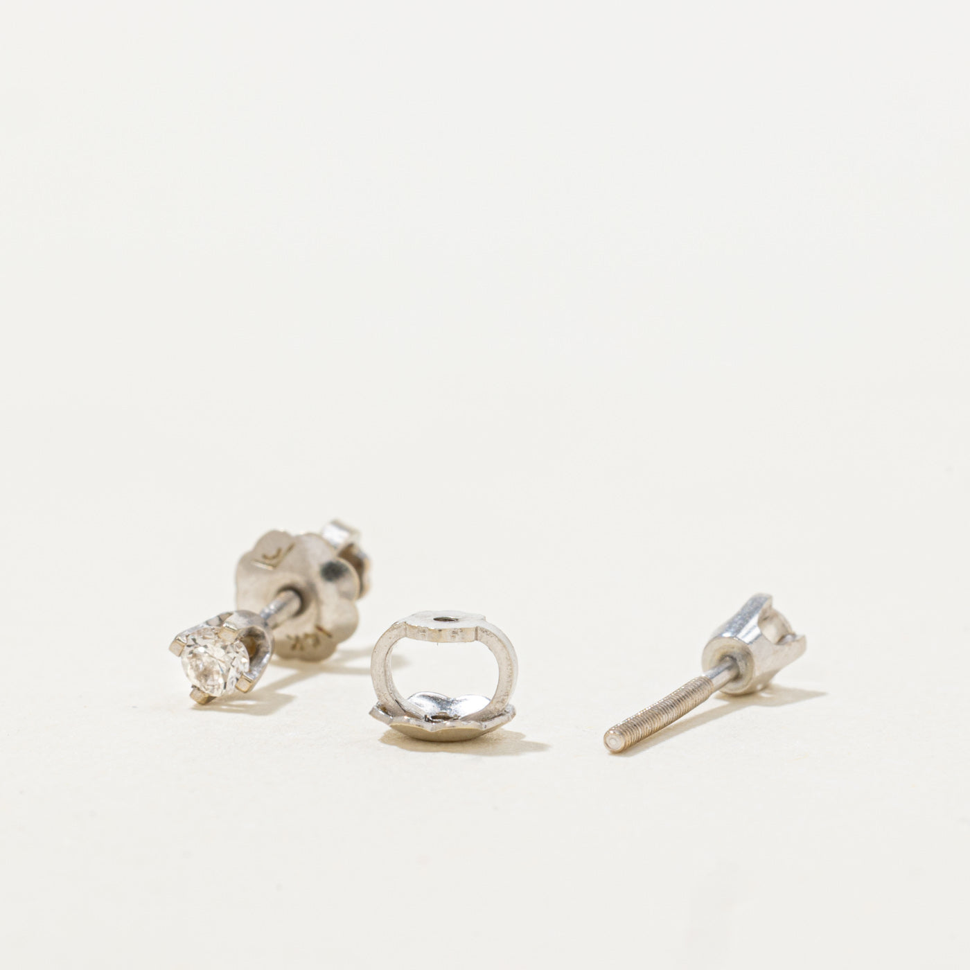 14k Diamond Petite Stud Earrings | 0.09ctw