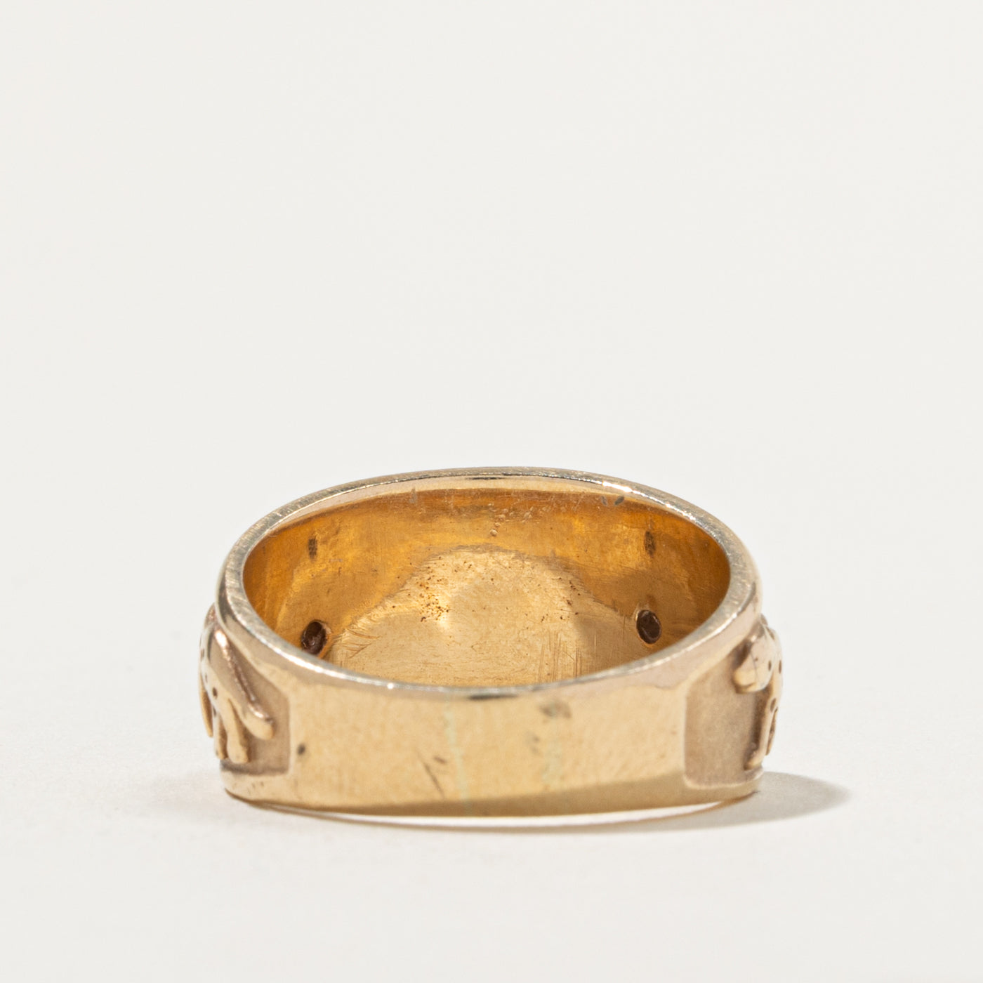 10k Diamond Embossed Panther Band | SZ 7.75