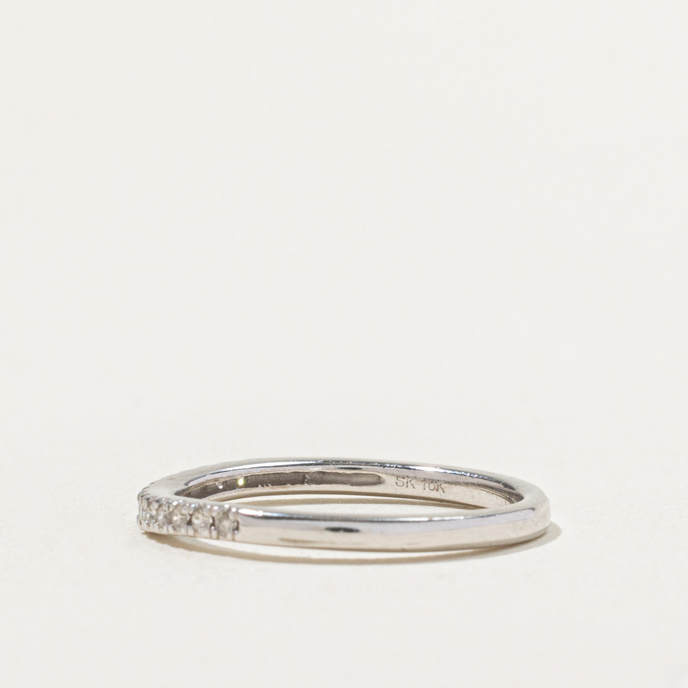 10k Semi Eternity Diamond Band | SZ 6.25