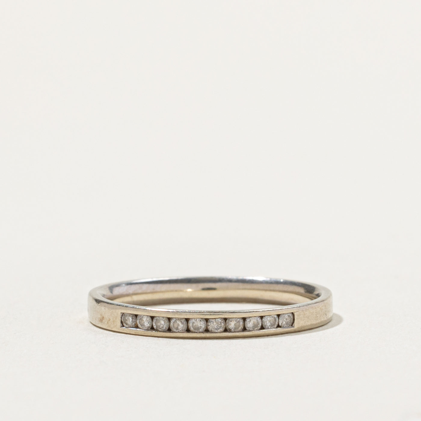 10k Channel Set Semi Eternity Diamond Band | 2.08mm | SZ 6.25
