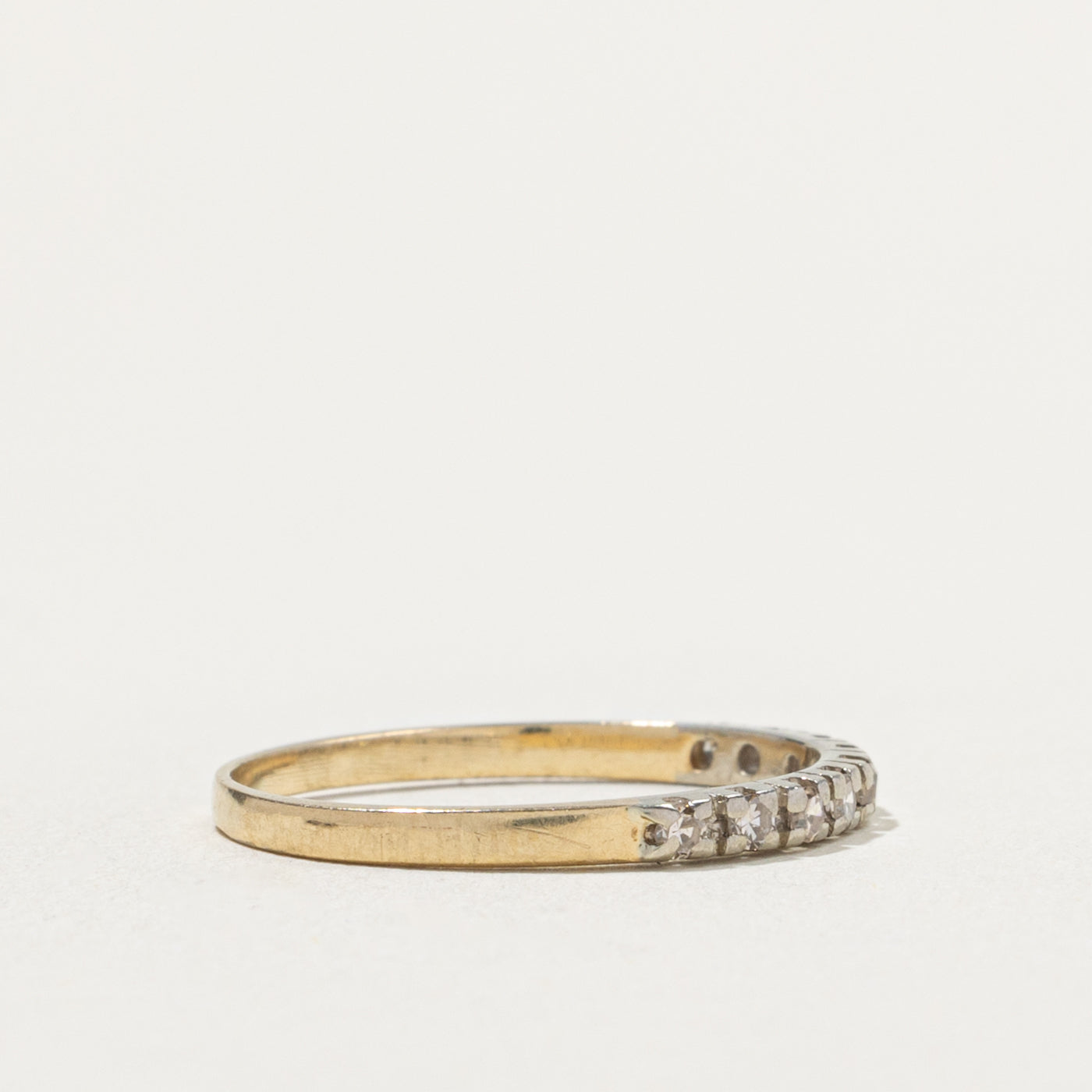 10k Semi Eternity Diamond Band | SZ 7.5