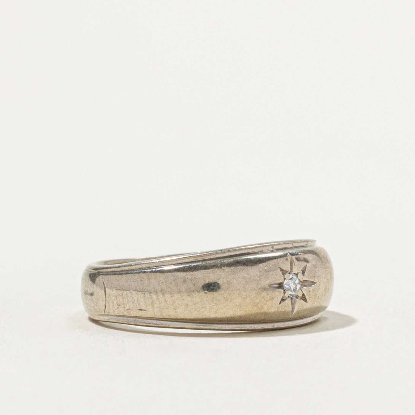 ‘Birks’ 10k Star Set Diamond Ring | SZ 4.5
