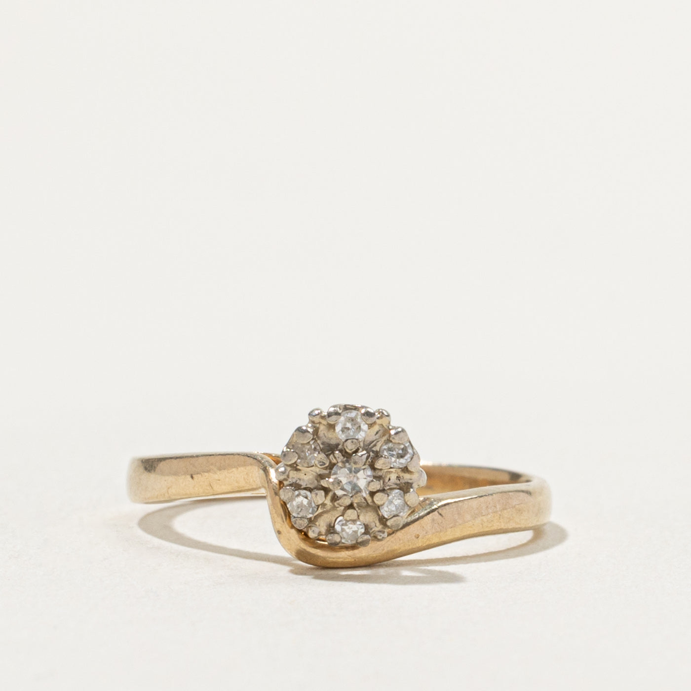10k Diamond Cluster Wave Ring | SZ 6