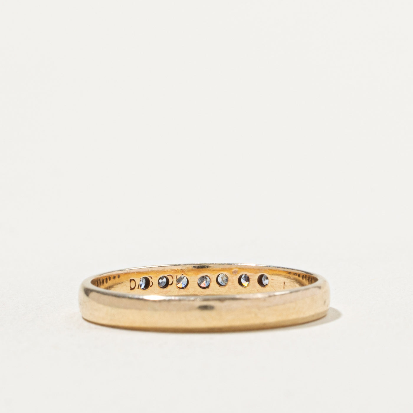 10k Seven Stone Diamond Band | 2.80mm | SZ 8
