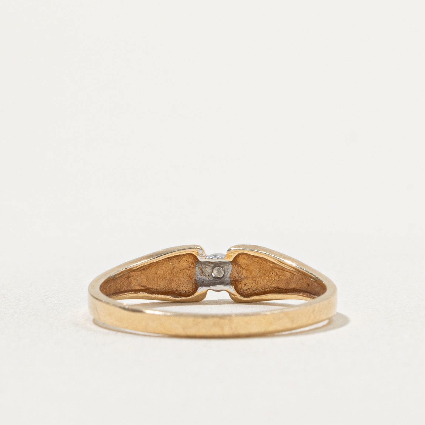 10k Diamond Rhombus Geometric Ring | SZ 6