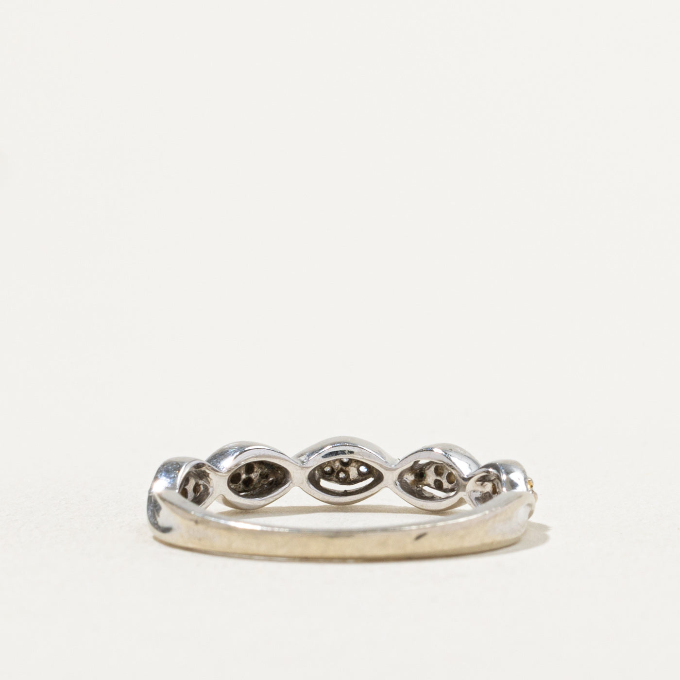14k Diamond Marquise Cluster Band | SZ 6.75