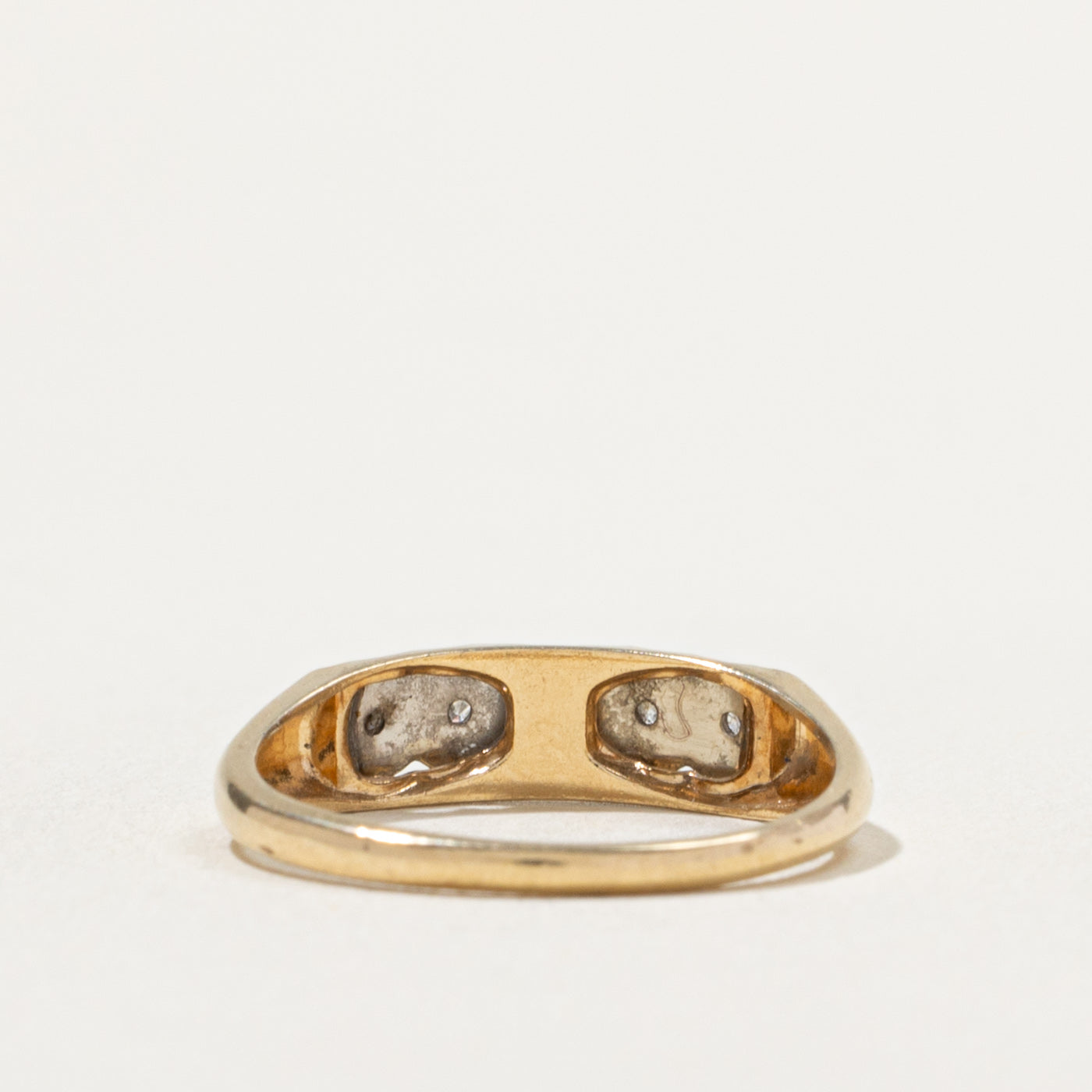 14k Illusion Set Five Stone Diamond Ring | SZ 6.5