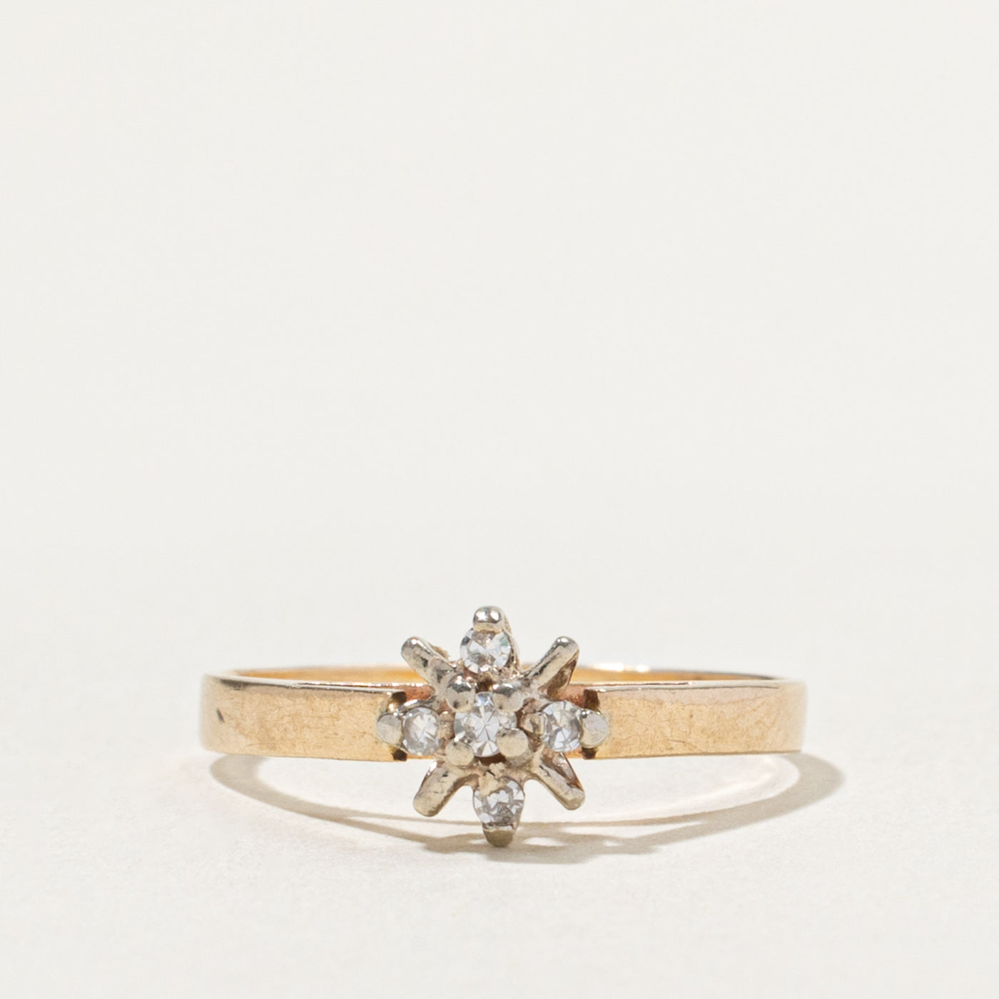 14k Diamond Star Cluster Ring | SZ 3.75