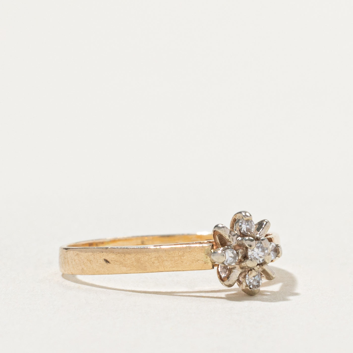 14k Diamond Star Cluster Ring | SZ 3.75