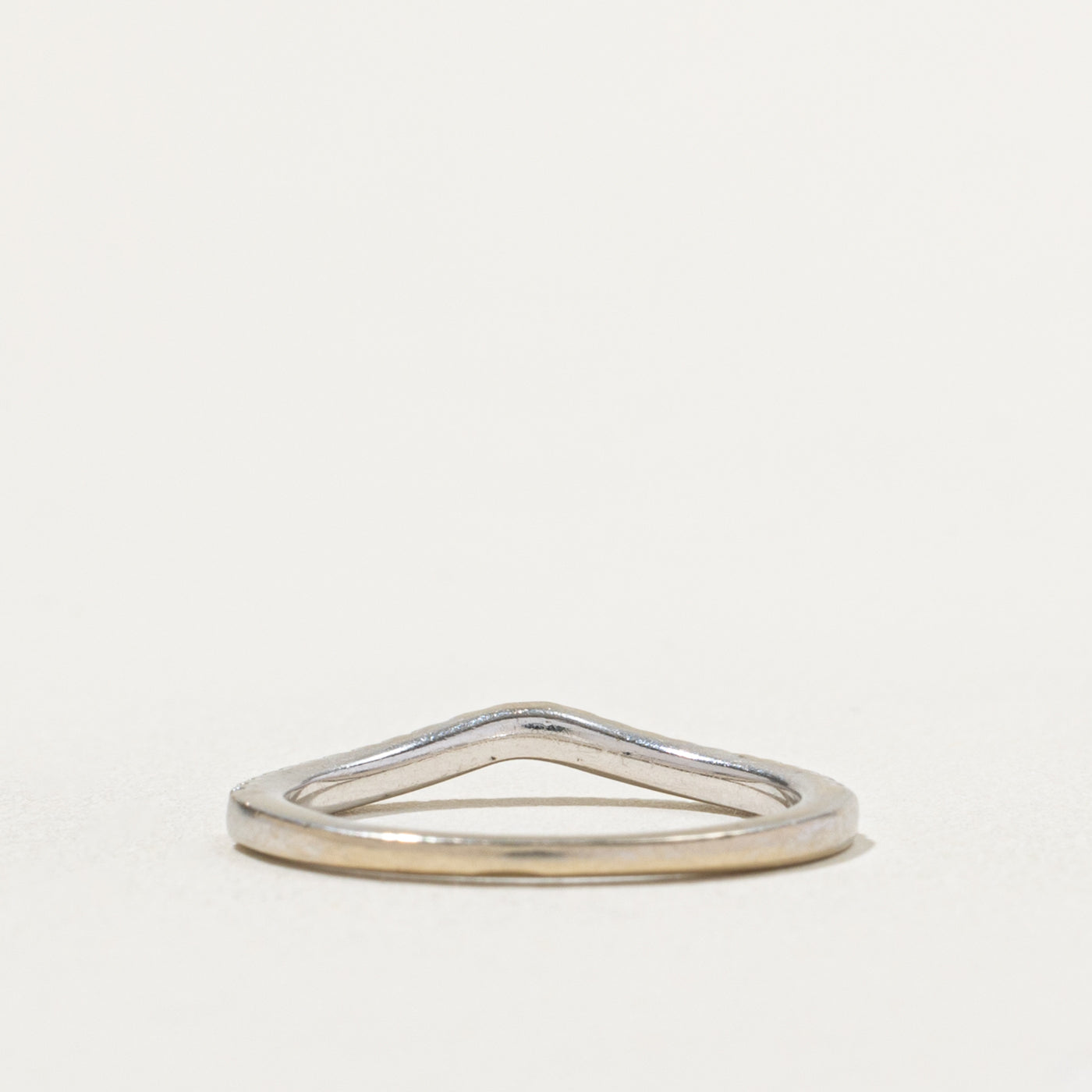 ‘Vera Wang’ 14k Semi Eternity Diamond Contour Band | SZ 6.5