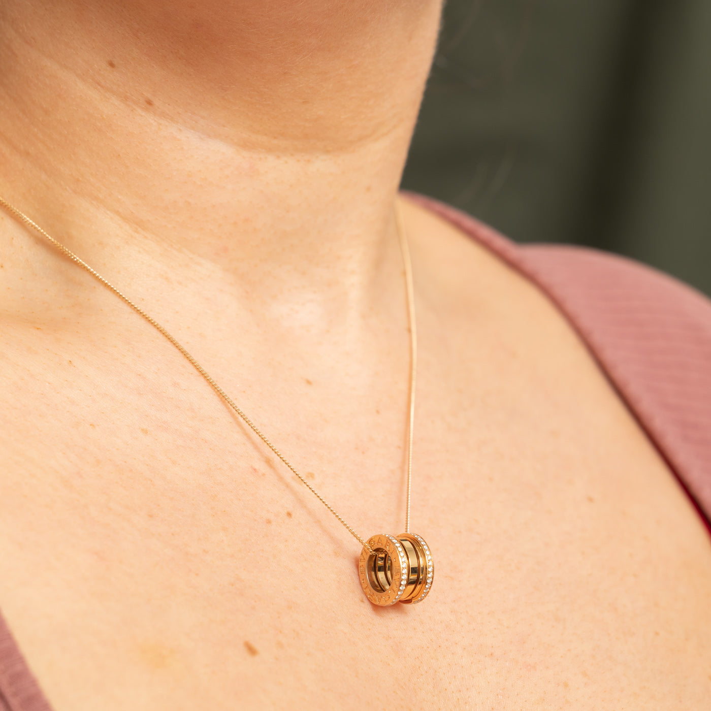 ‘Bvlgari’ B.zero1 Diamond Pendant | 0.38ctw