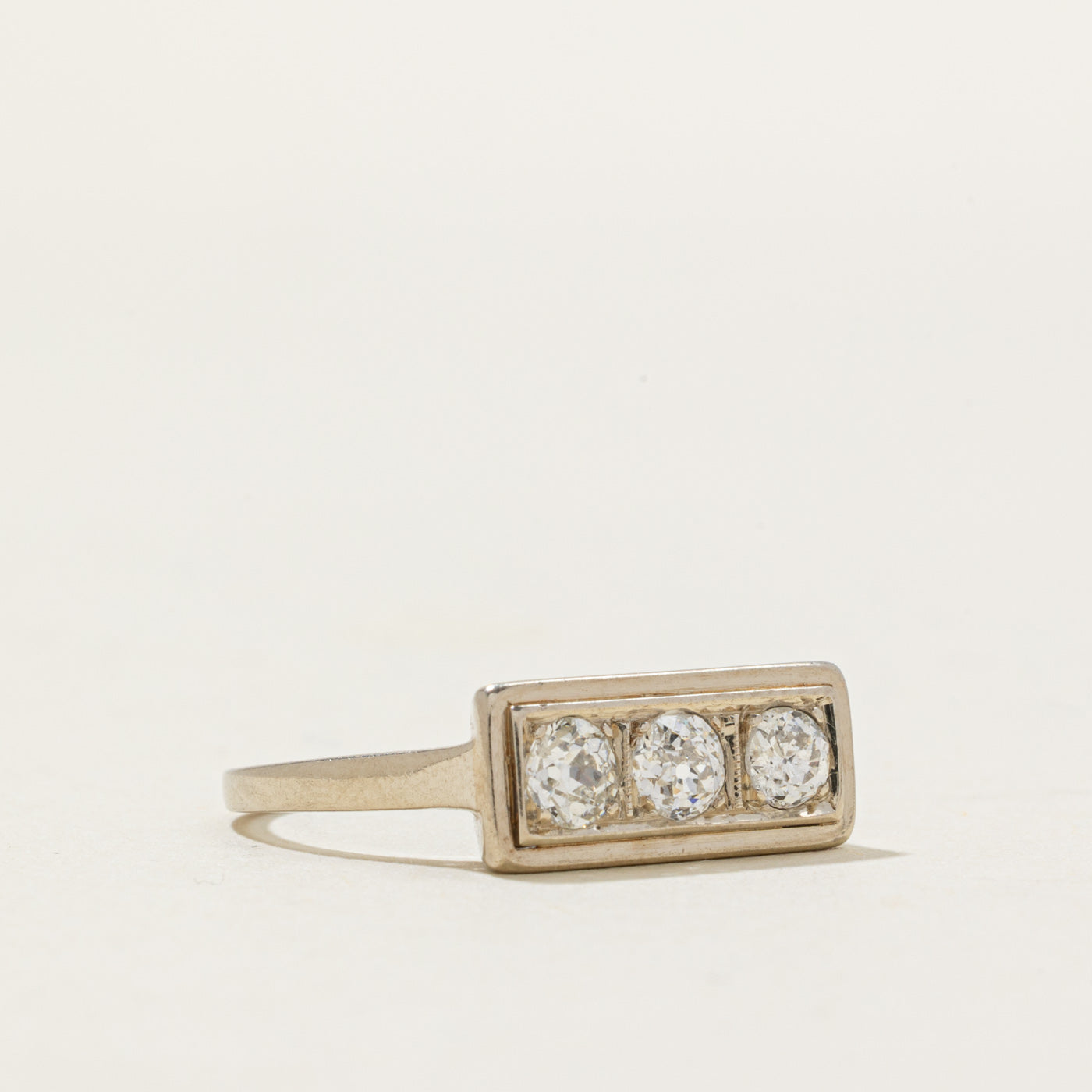 Antique Austro-Hungarian Three Stone Diamond Ring | 0.69 ctw | SZ 7.5