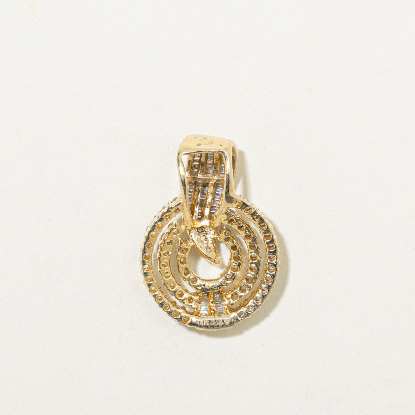 14k Diamond Geometric Pendant | 0.78ctw
