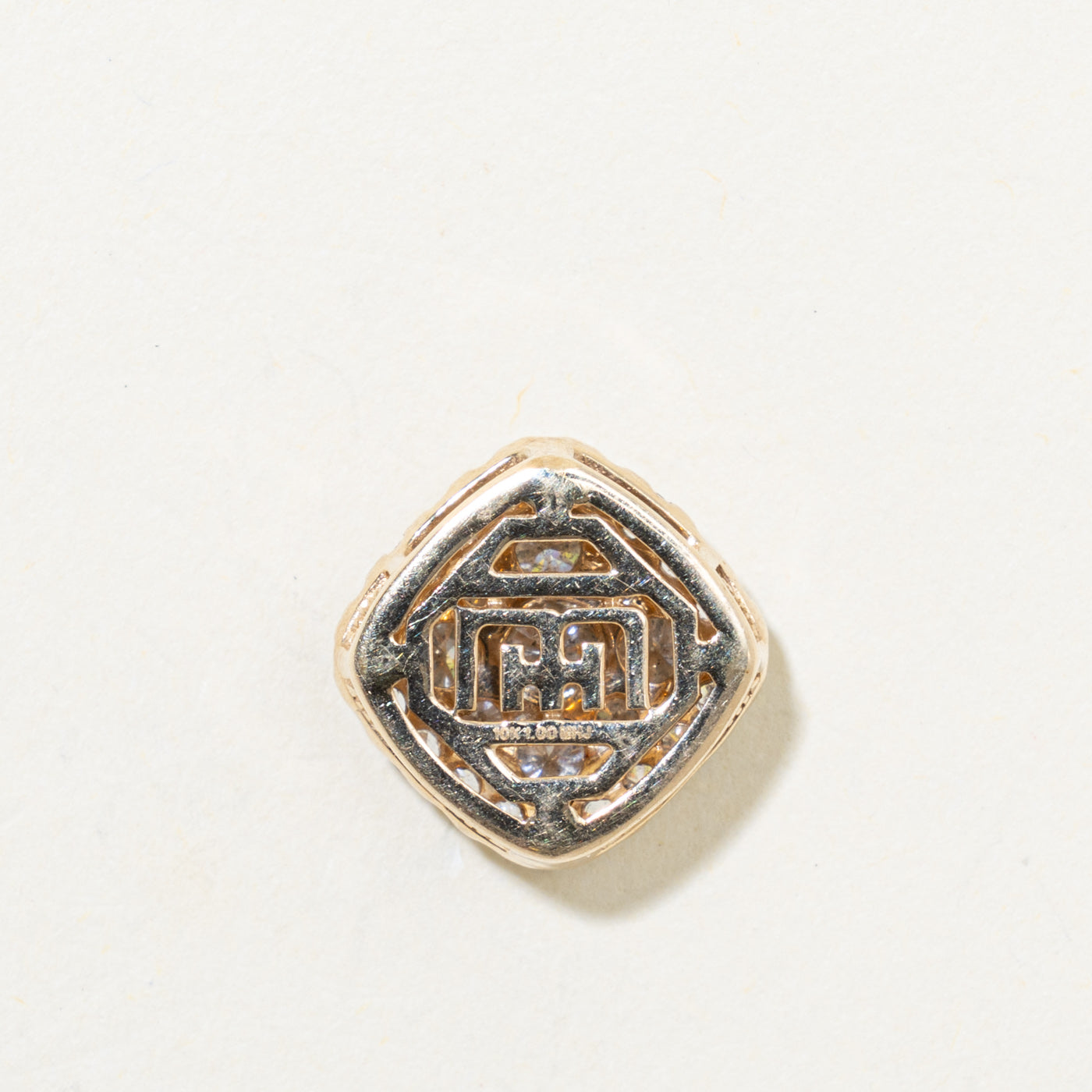 10k Diamond Geometric Cluster Pendant | 1.00ctw