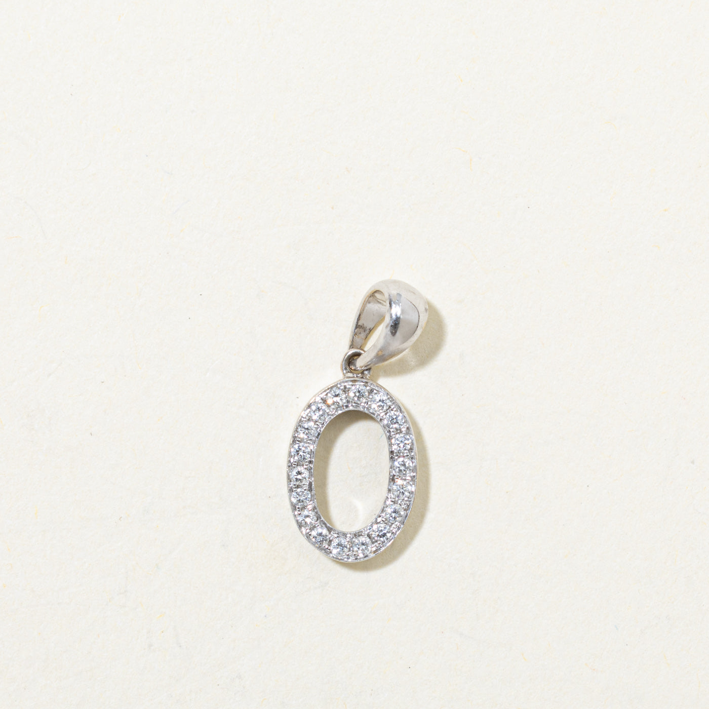 18k Diamond Oval Pendant | 0.09ctw