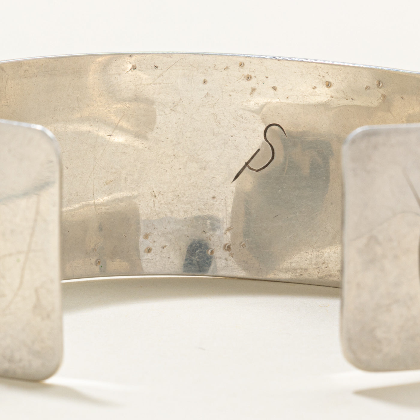 'Stuart Pagaduan' Sterling Silver Indigenous Carved Bird Cuff | 6"