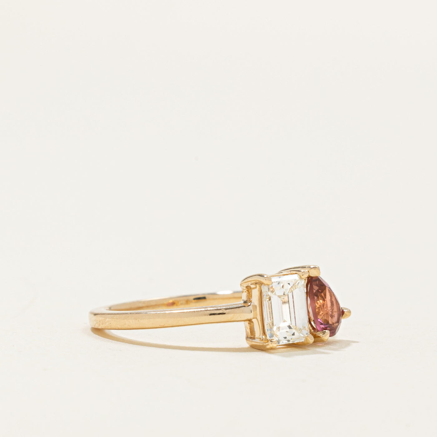 '100 Ways' Diamond and Tourmaline Toi et Moi Ring | 0.66ct, 0.36ct | SZ 7