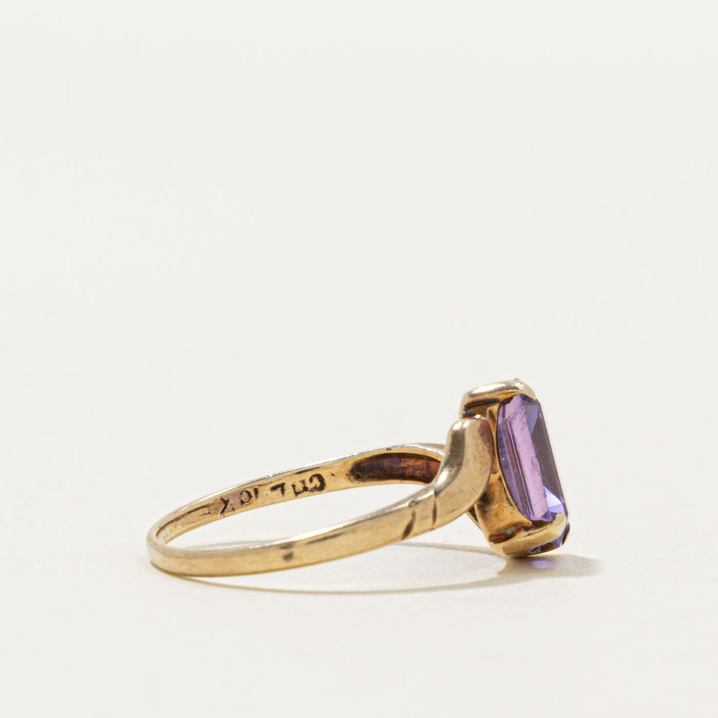 10k Synthetic Sapphire Bypass Ring | 1.60ct | SZ 5