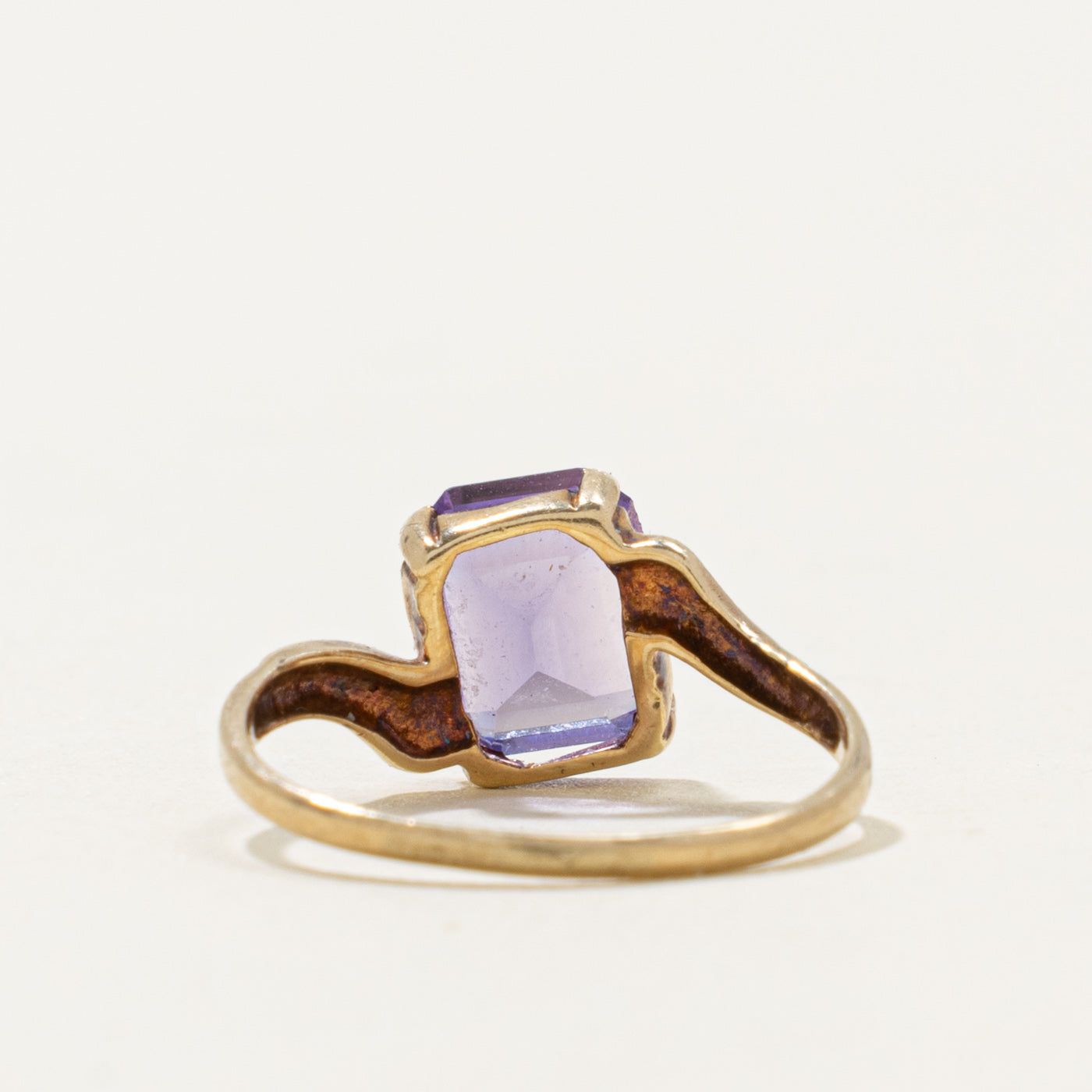 10k Synthetic Sapphire Bypass Ring | 1.60ct | SZ 5
