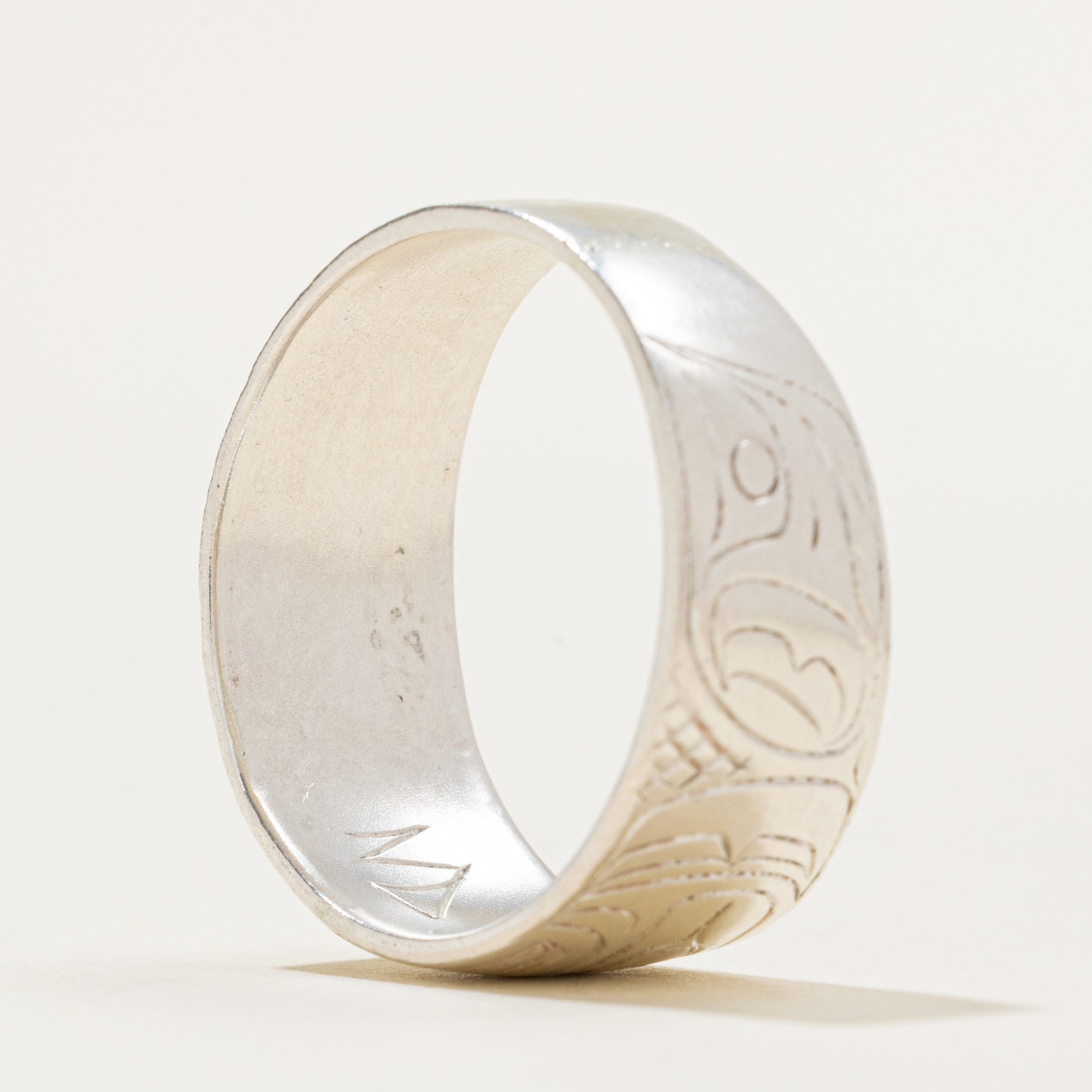 'Nancy Dawson' Sterling Silver Indigenous Carved Eagle Ring | SZ 11.5