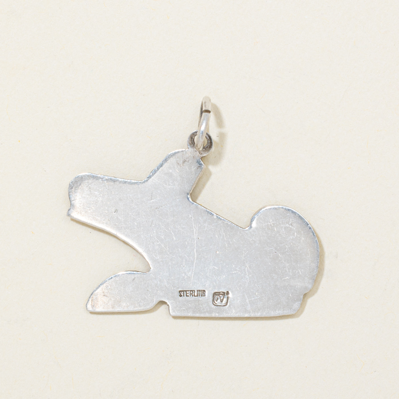 Sterling Silver Indigenous Wolf Pendant