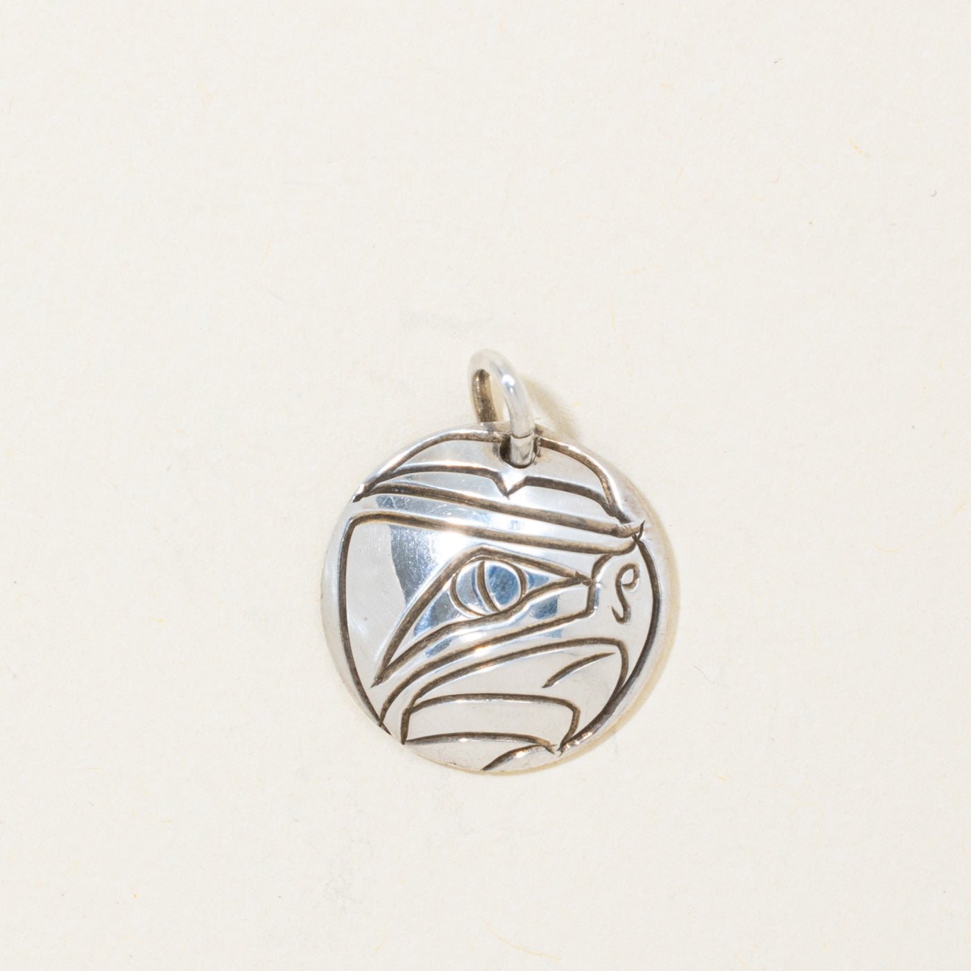 'Nancy Dawson' Sterling Silver Indigenous Carved Eagle Pendant