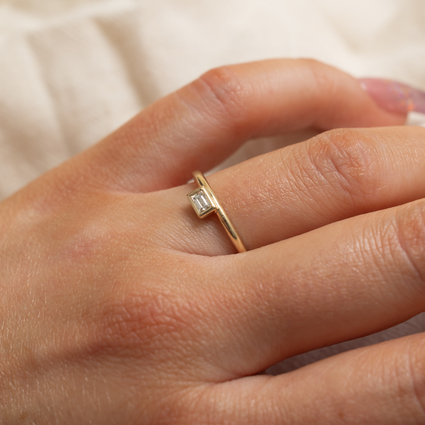 '100 Ways' 10k Diamond Baguette Ring | 0.16ct  | SZ 6.75