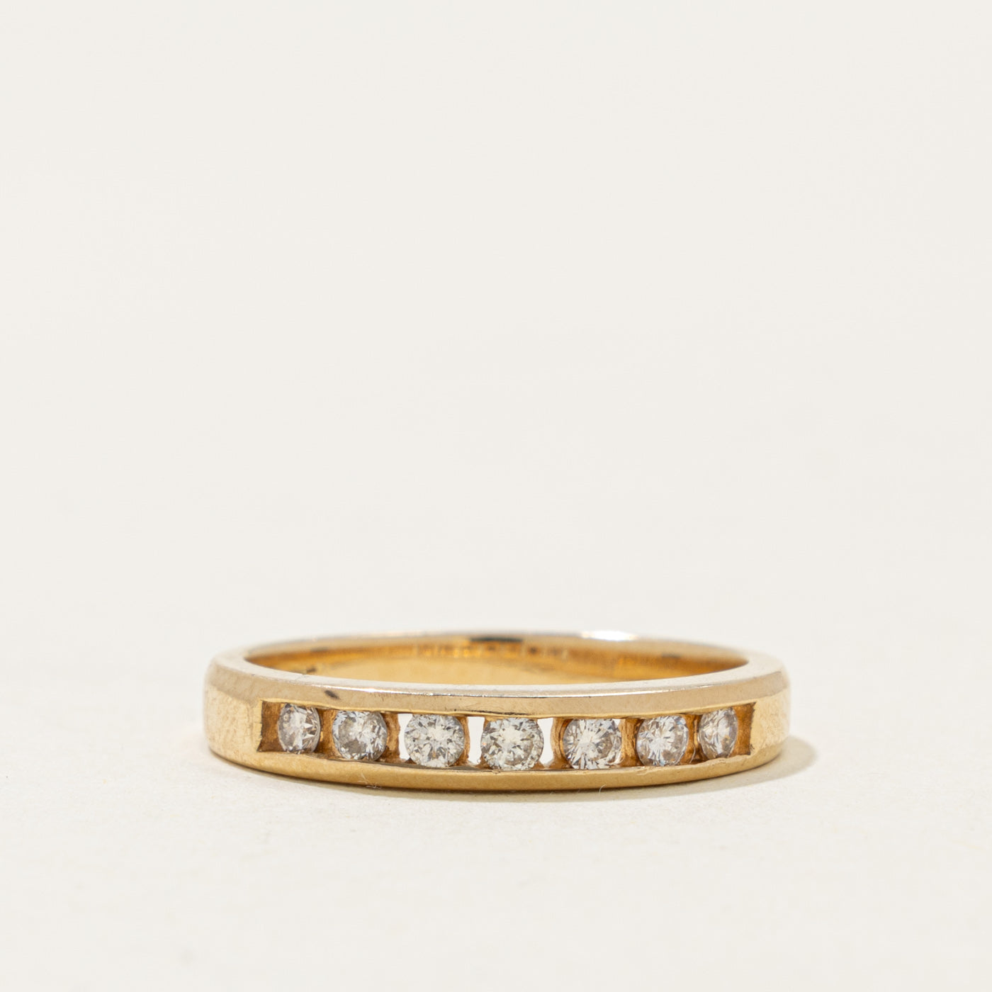 14k Channel Set Semi Eternity Diamond Band | 0.20ctw | 3.30mm | SZ 6.5