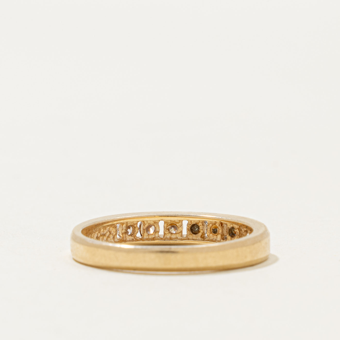 14k Channel Set Semi Eternity Diamond Band | 0.20ctw | 3.30mm | SZ 6.5