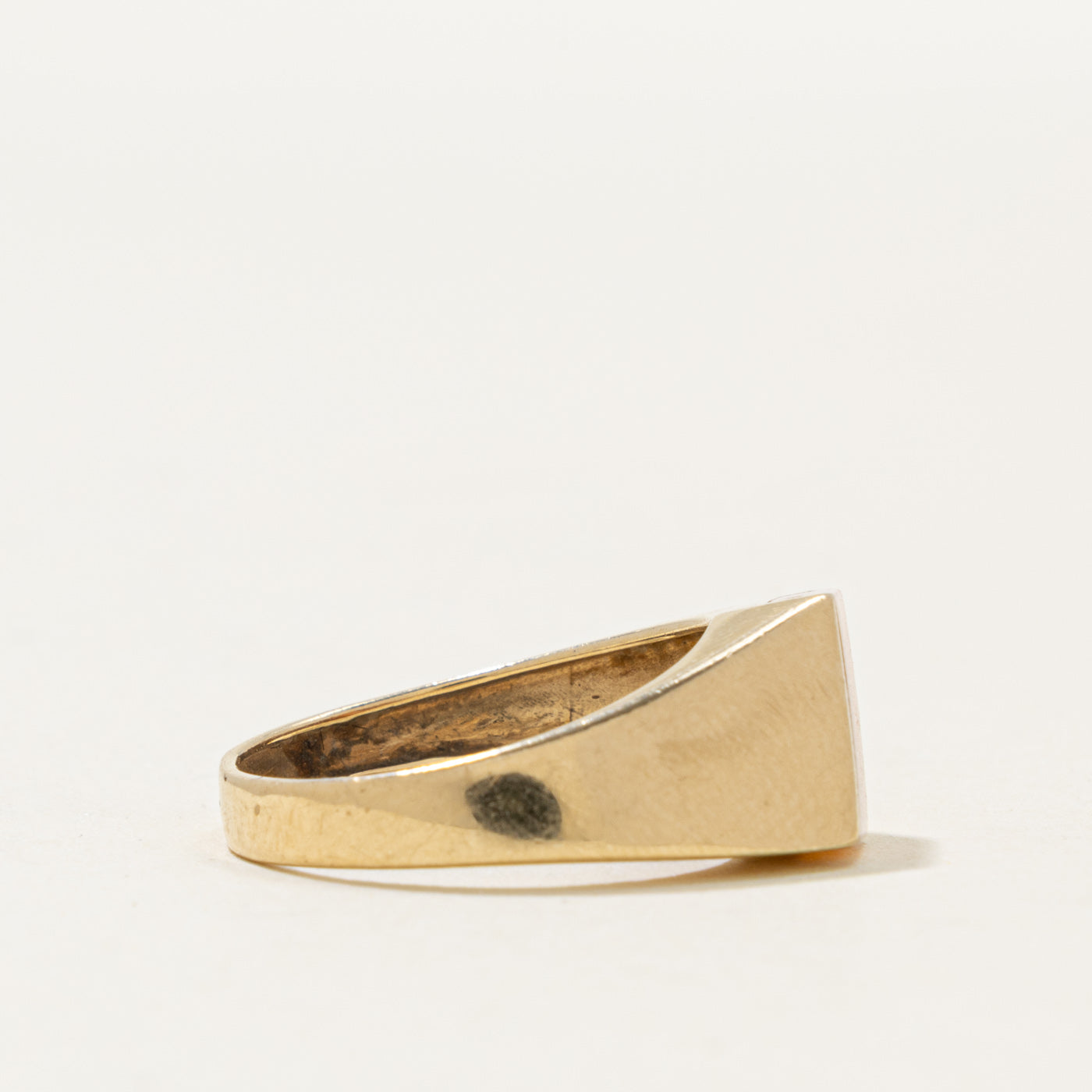 14k Coral Geometric Ring | 0.70ct | SZ 7