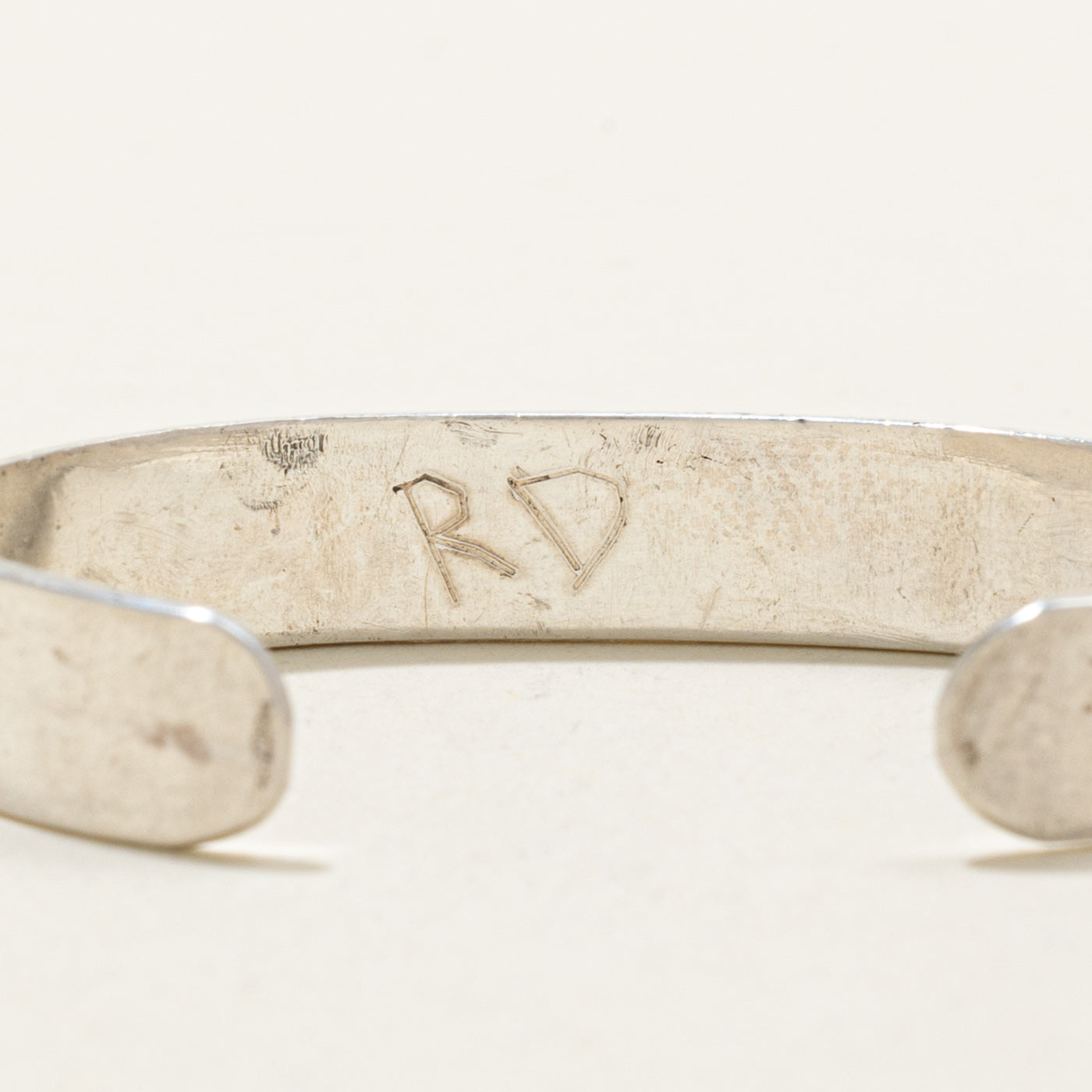 'Ray Dumont' Sterling Silver Indigenous Carved Eagle Baby Cuff | 3.5"