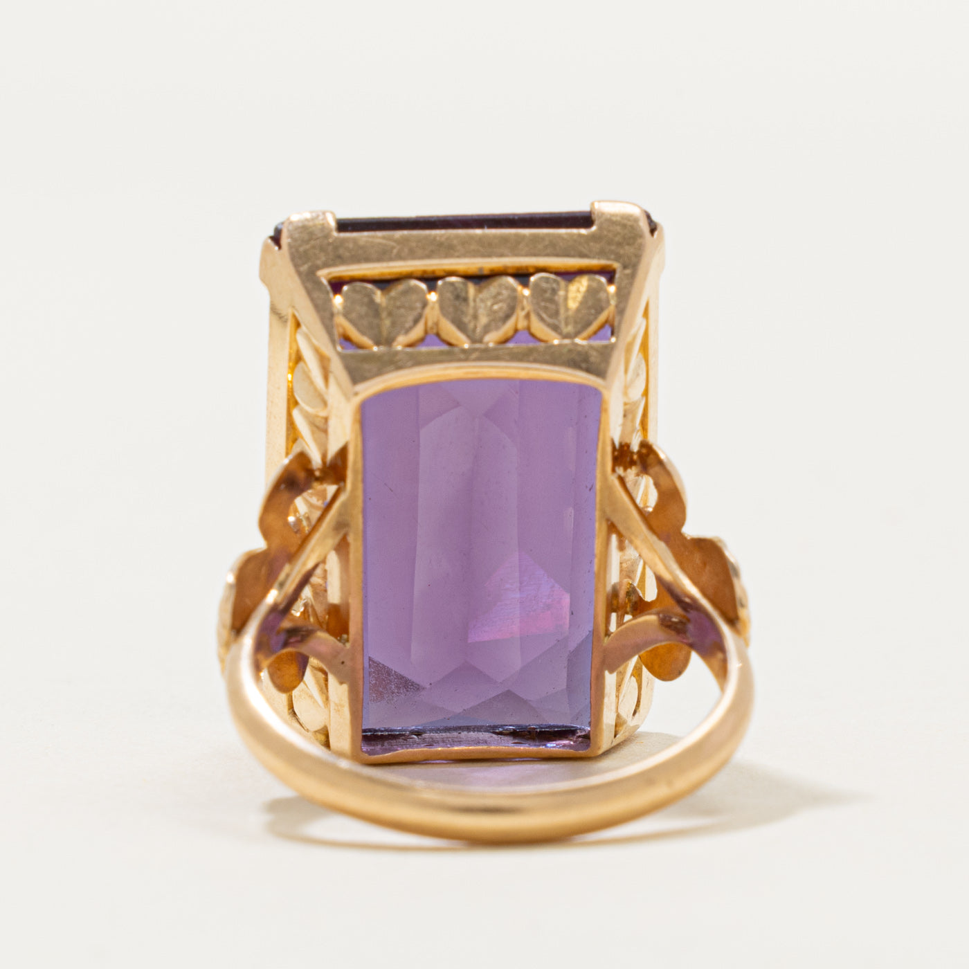 18k Synthetic Sapphire Cocktail Ring | 25.00ct | SZ 6.75