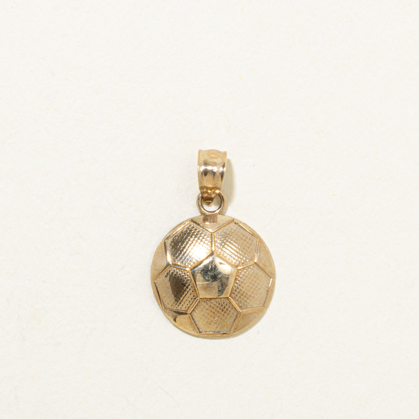 '100 Ways' 10k Yellow Gold Soccer Ball Pendant