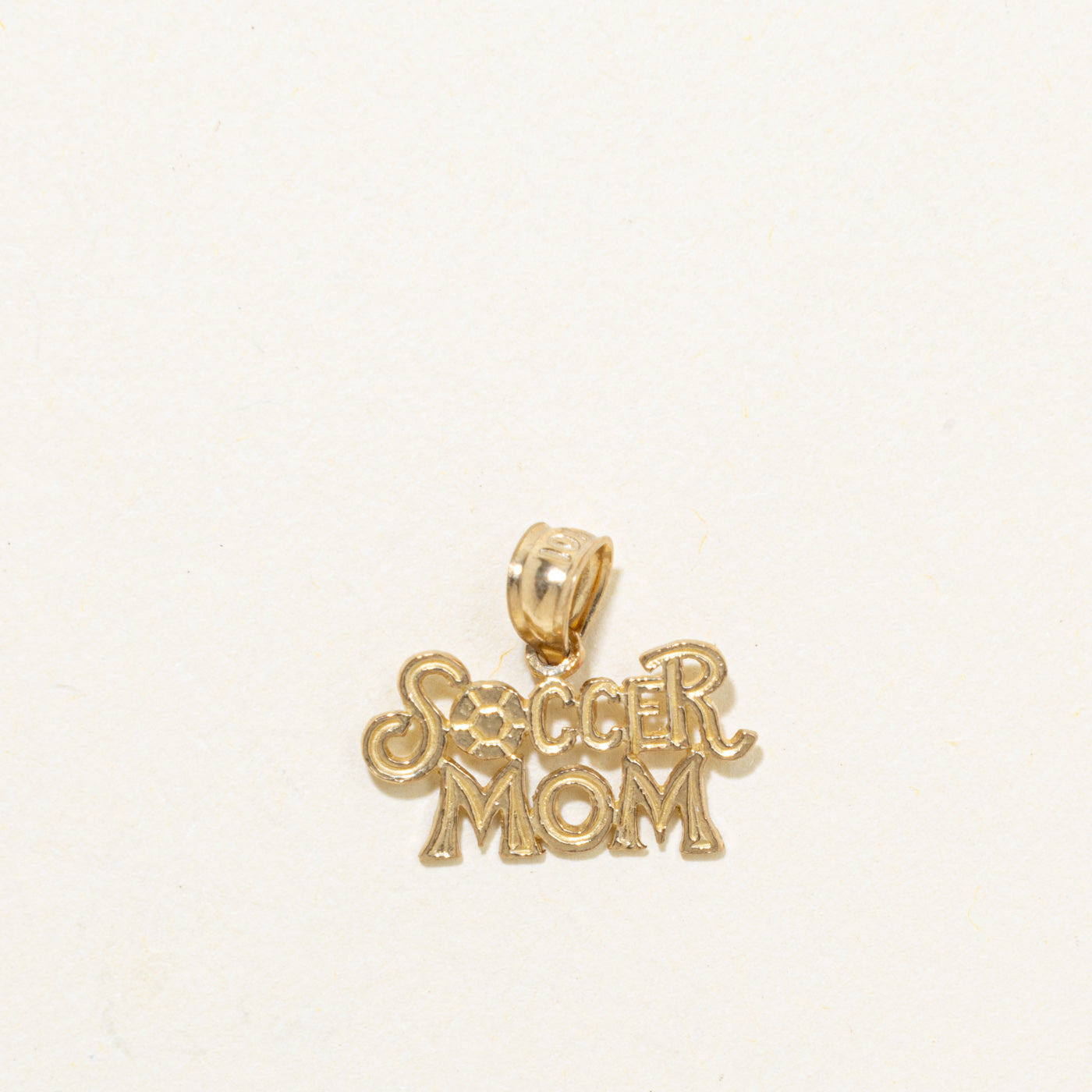 '100 Ways' 10k Yellow Gold Soccer Mom Pendant