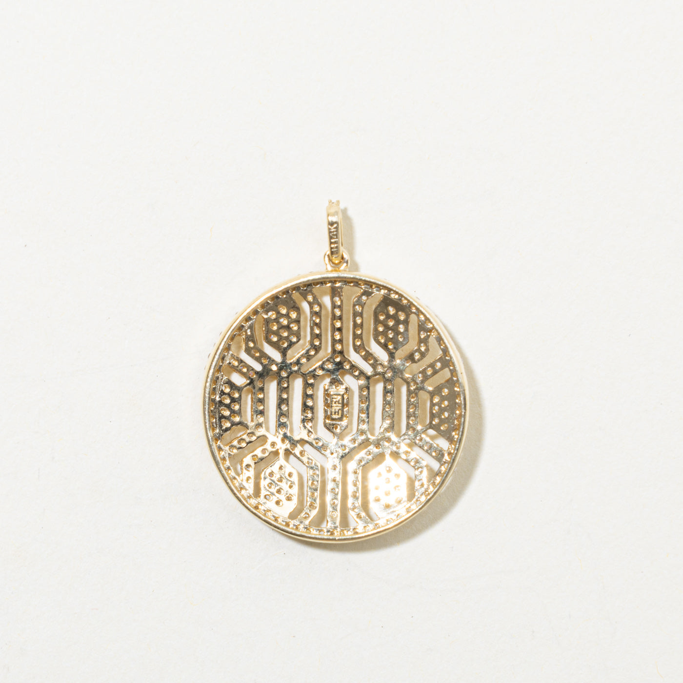 'Effy' 14k D'Oro Diamond Maze Pendant | 0.25ctw