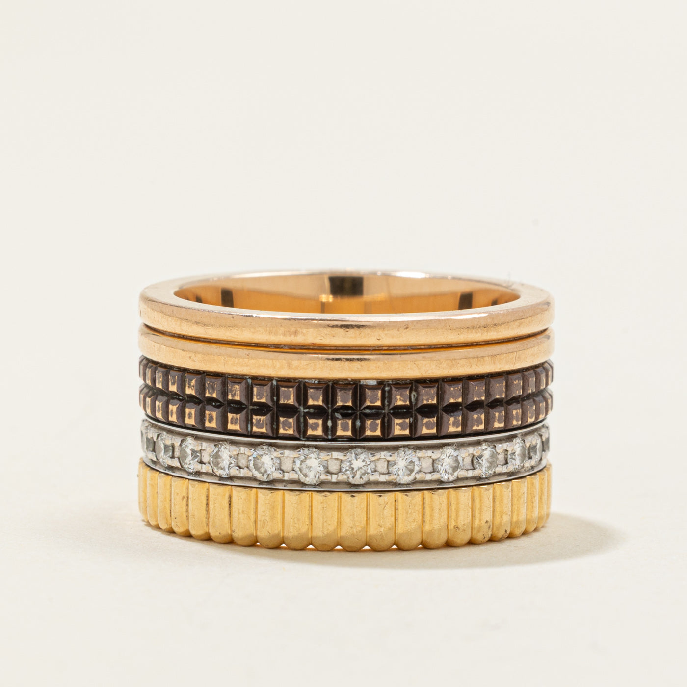 'Boucheron' French Quatre Classique Large Ring | 0.51ctw | 11.75mm | SZ 6.75