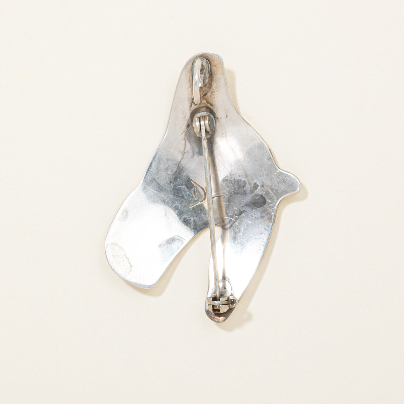 'Don Lancaster' Sterling Silver Indigenous Carved Orca Pendant & Brooch