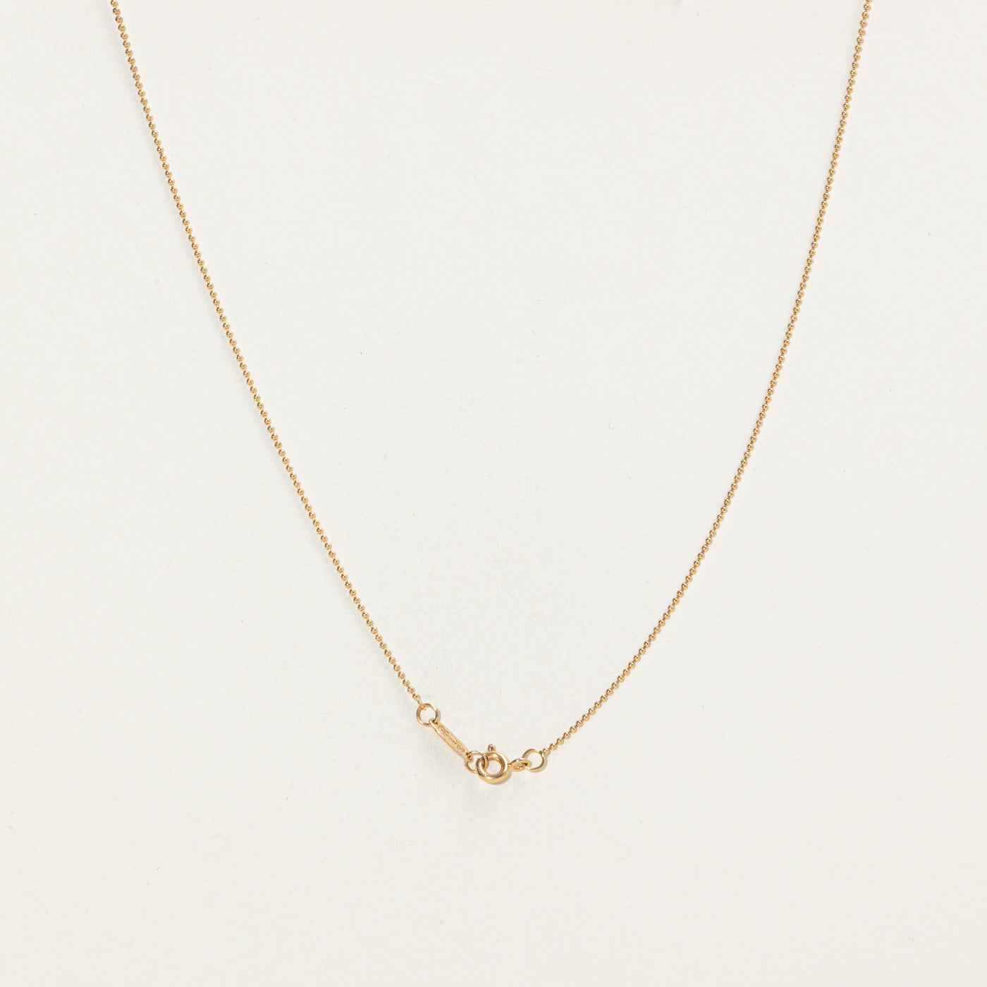 ‘Tiffany & Co’ 18k Ball Chain Necklace | 18"
