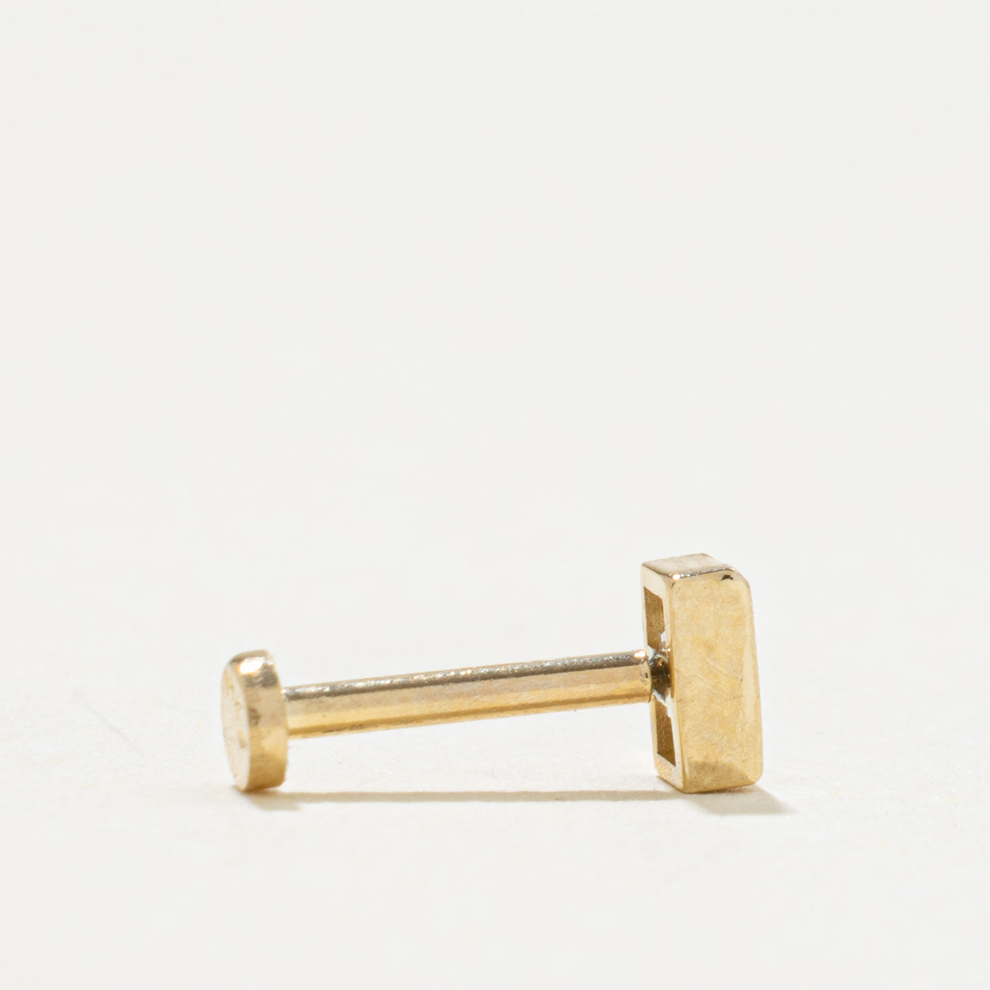 '100 Ways'  14k Yellow Gold Diamond Press Fit Earring | 0.10ct | 6mm