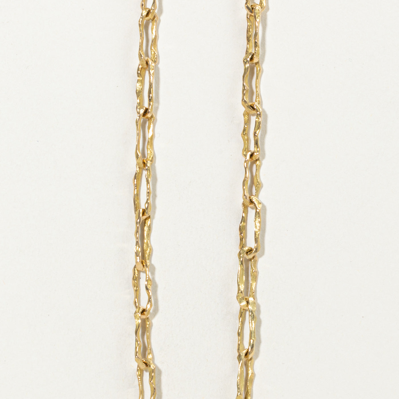 ‘Cavelti’ 18k Chain Textured Necklace | 24"