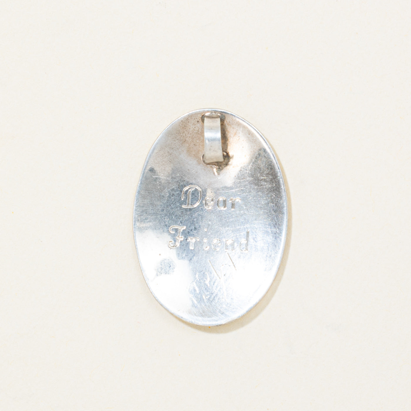 Sterling Silver Indigenous Carved Hummingbird Pendant