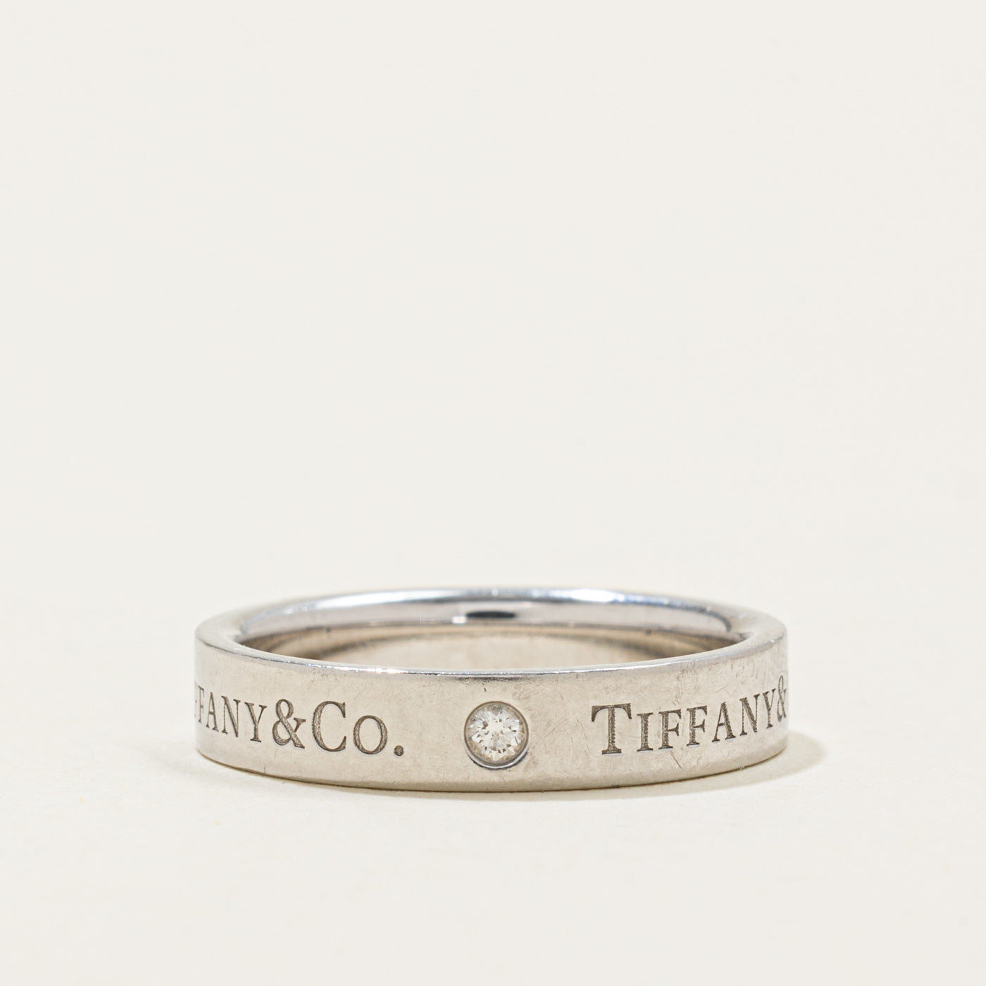 ‘Tiffany & Co’ T&Co. Band Ring | 0.07ctw | 4mm | SZ 7