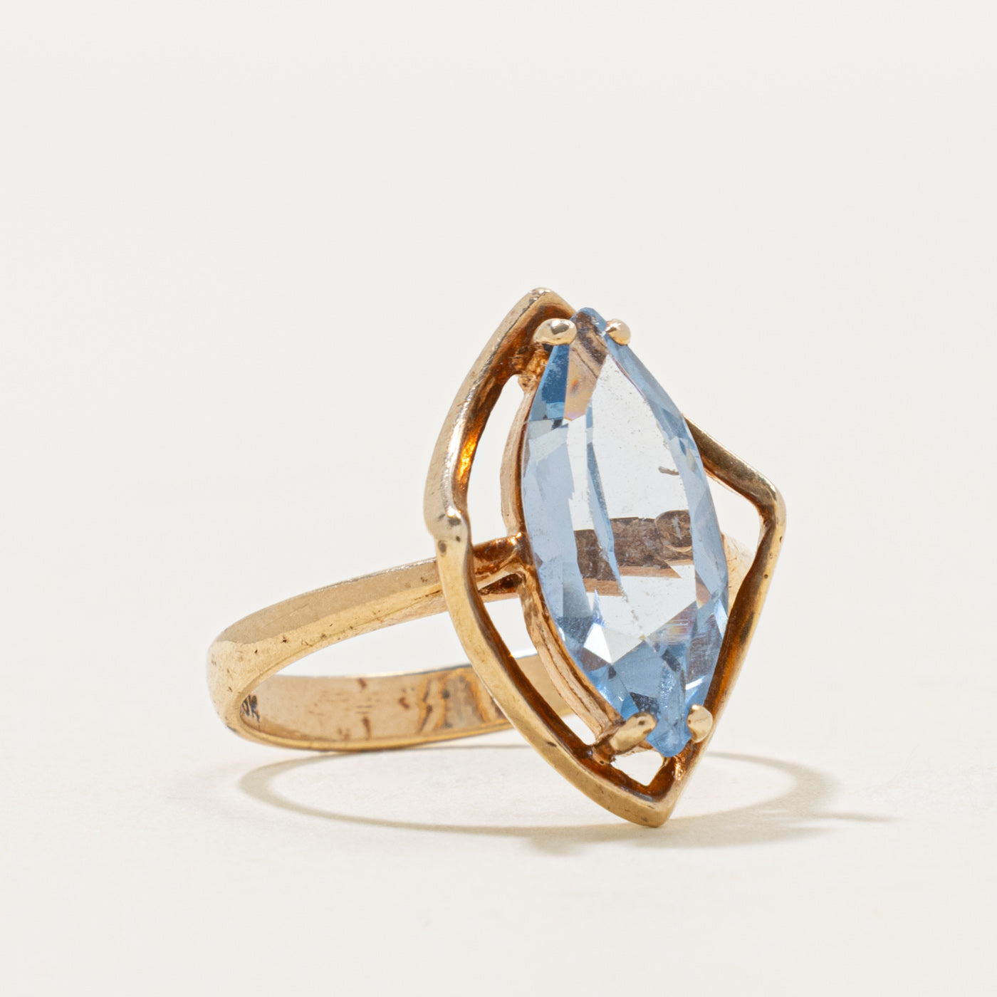 10k Synthetic Spinel Open Framed Cocktail Ring | 2.50ct | SZ 6.25