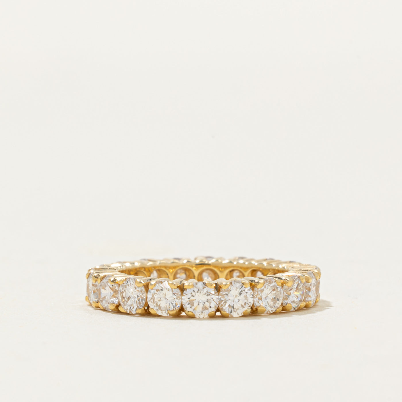18k Eternity Diamond Ring | 2.2 ctw Si1/Si2  H/I | SZ 4.25