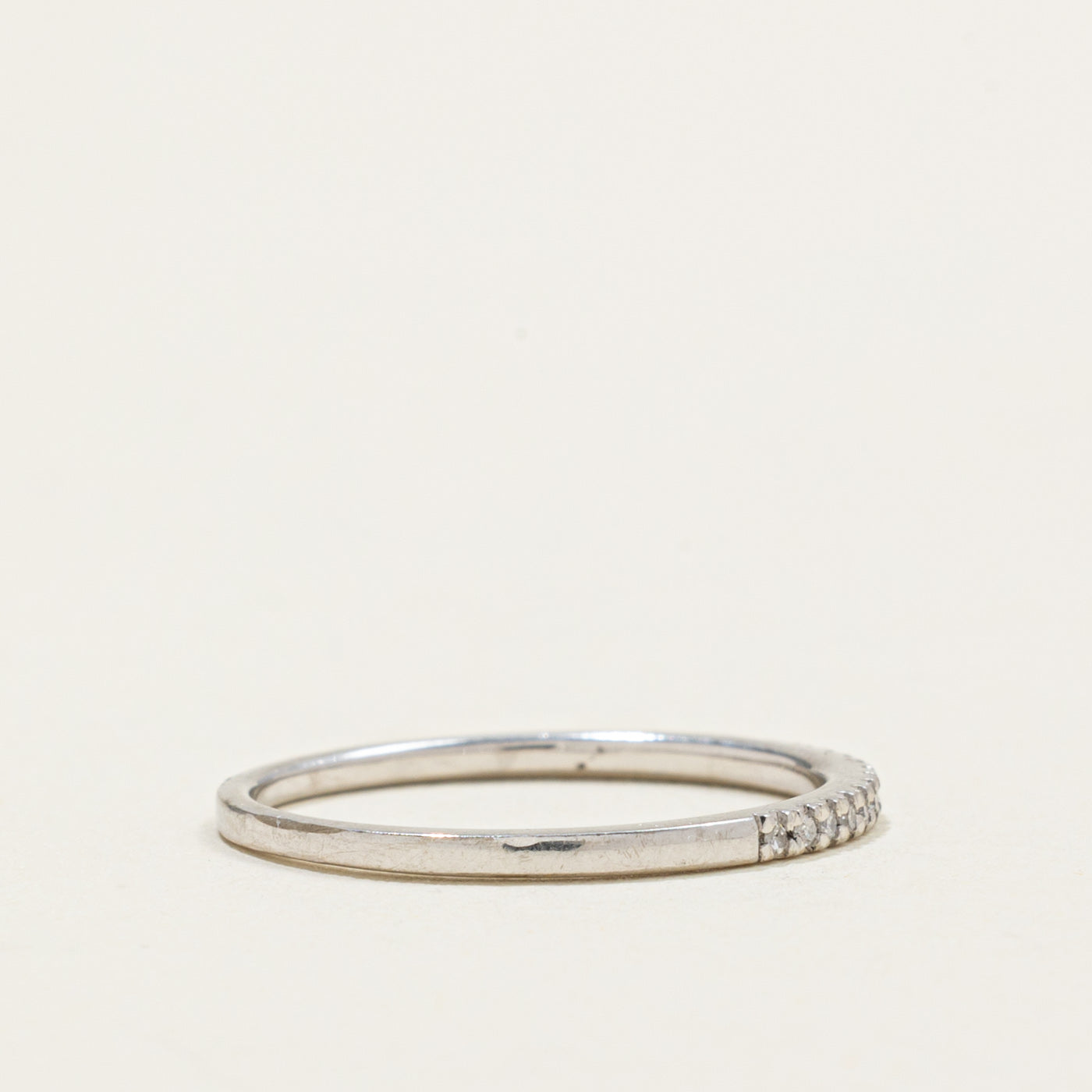 18k Semi Eternity Diamond Band | SZ 5.75