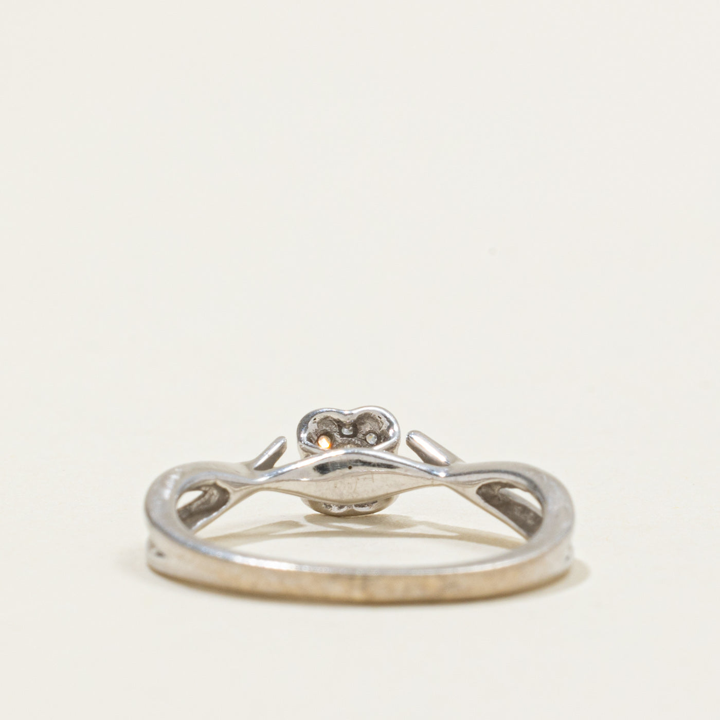 10k Diamond Cluster Crossover Ring | SZ 5.25