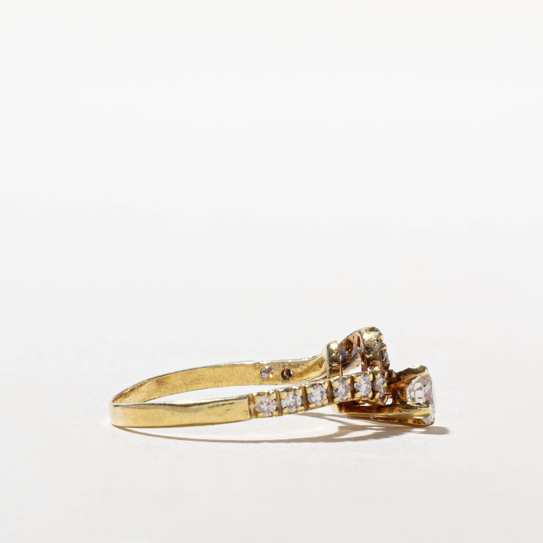 18k Diamond Abstract Chevron Ring | 0.43ctw | SZ 5.5